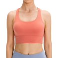 thumbnail image 2 of SURJDE Women's Strappy Sports Bra Medium Support Workout Training Top, 2 of 7
