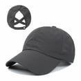 thumbnail image 2 of Siminsem Women’s Ponytail Baseball Cap, Quick Drying Mesh Sports Sun Hat with Ponytail Hole, Adjustable Summer Outdoor Cap for Running Hiking Beach, 2 of 2