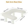 thumbnail image 5 of Unique Bargains Nail Arm Rest with Height Adjustment U Shaped Manicure Hand Rest Detachable Arm Rest for Nail Tech for Salons or Home Use Beige, 5 of 7
