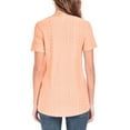 thumbnail image 5 of JuneFish Women's Tops Summer Sleeve Shirts Eyelet T Shirt Hollow Casual Blouse, 5 of 7
