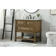 thumbnail image 2 of 36 inch single bathroom vanity in driftwood, 2 of 8