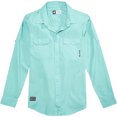 thumbnail image 1 of LRG Camper Button Up Shirt para hombre, verde, XX-Large LRG Botones al frente, 1 of 1