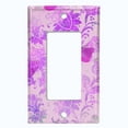 thumbnail image 5 of Metal Light Switch Plate Outlet Cover (Floral Pink Wallpaper FLW003), 5 of 13