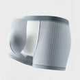 thumbnail image 4 of ylioge Mens Underwear Boxer Briefs Cotton-Blend Casual High Waisted Stretchy Comfort Solid Color Basic Full-Coverage Boxers, 4 of 4
