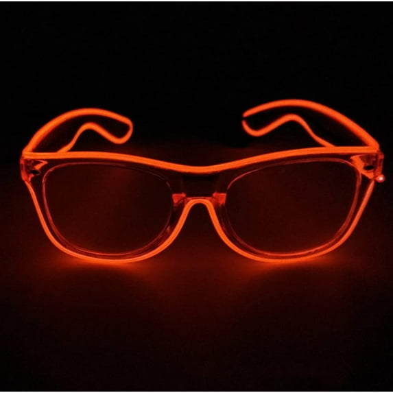 LINLIN LED Glasses, Light Up Rave Glasses LED Party Glasses Light Up Rave Glasses Battery LED Glasses for Halloween