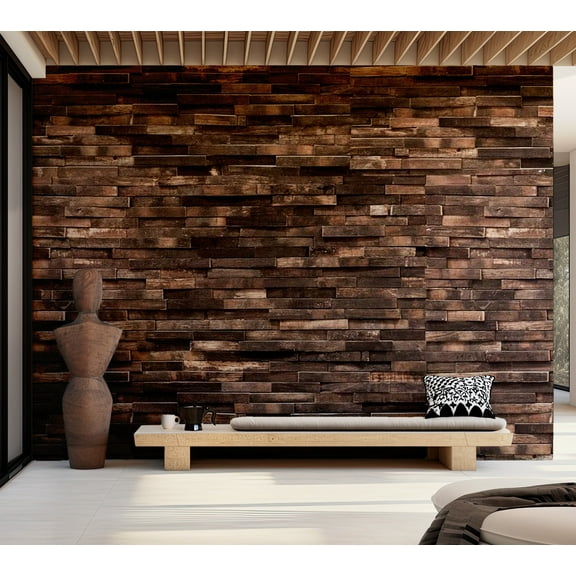 Tiptophomedecor Background & Patterns Wallpaper Wall Mural - Old Wooden Strips