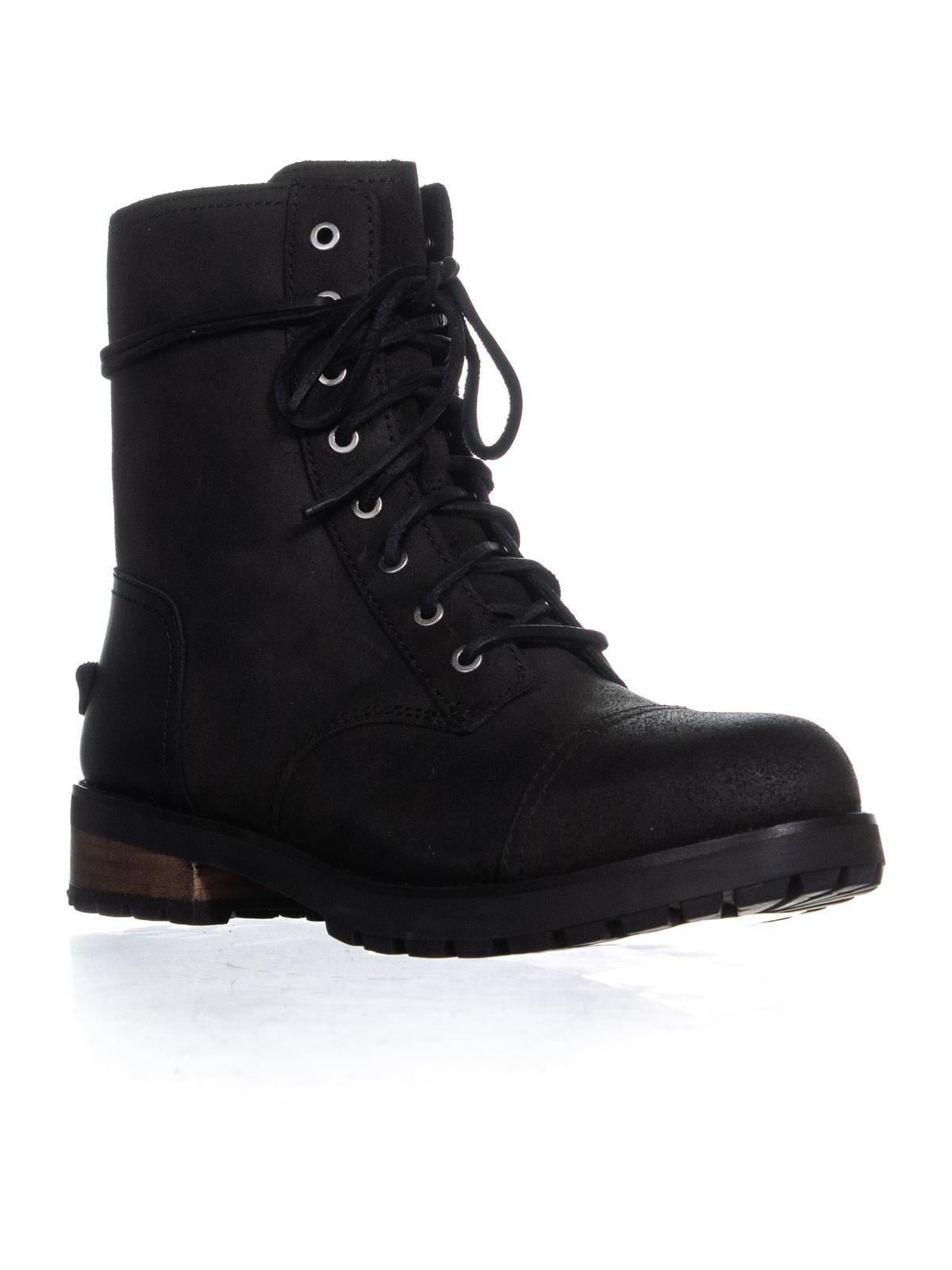 ugg black combat boots