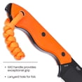 thumbnail image 3 of CRKT Razel Everyday Carry Fixed Blade Knife with Sheath: D2 Steel Plain Edge Blade, Orange G10 Handle, Molded Sheath, 4037ER, 3 of 6