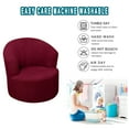 thumbnail image 7 of ZZYuan Sofa Covers Clearance Round Club Swivel Barrel Chair Cover Modern Accent Round Club Armchair Slipcover Soft Stretch Chair Covers for Living Room Couch Covers, 7 of 7