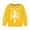 Yellow, variant on Nrmvnmi Kids Girls Boys Cotton Halloween Sweatshirt Graphic Prints Pullover Tops Crew Neck Long Sleeve Holiday Fleece Lightweight Tops With Side Seam Loose Fit Trendy Sweatshirt