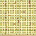 thumbnail image 2 of Geometric Sofa Upholstery Fabric by the Yard, Warm Tangerine Tones Squares Elements Rhythmic Illustration, Decorative Fabric for DIY and Home Accents, Earth Yellow Orange by Ambesonne, 2 of 5