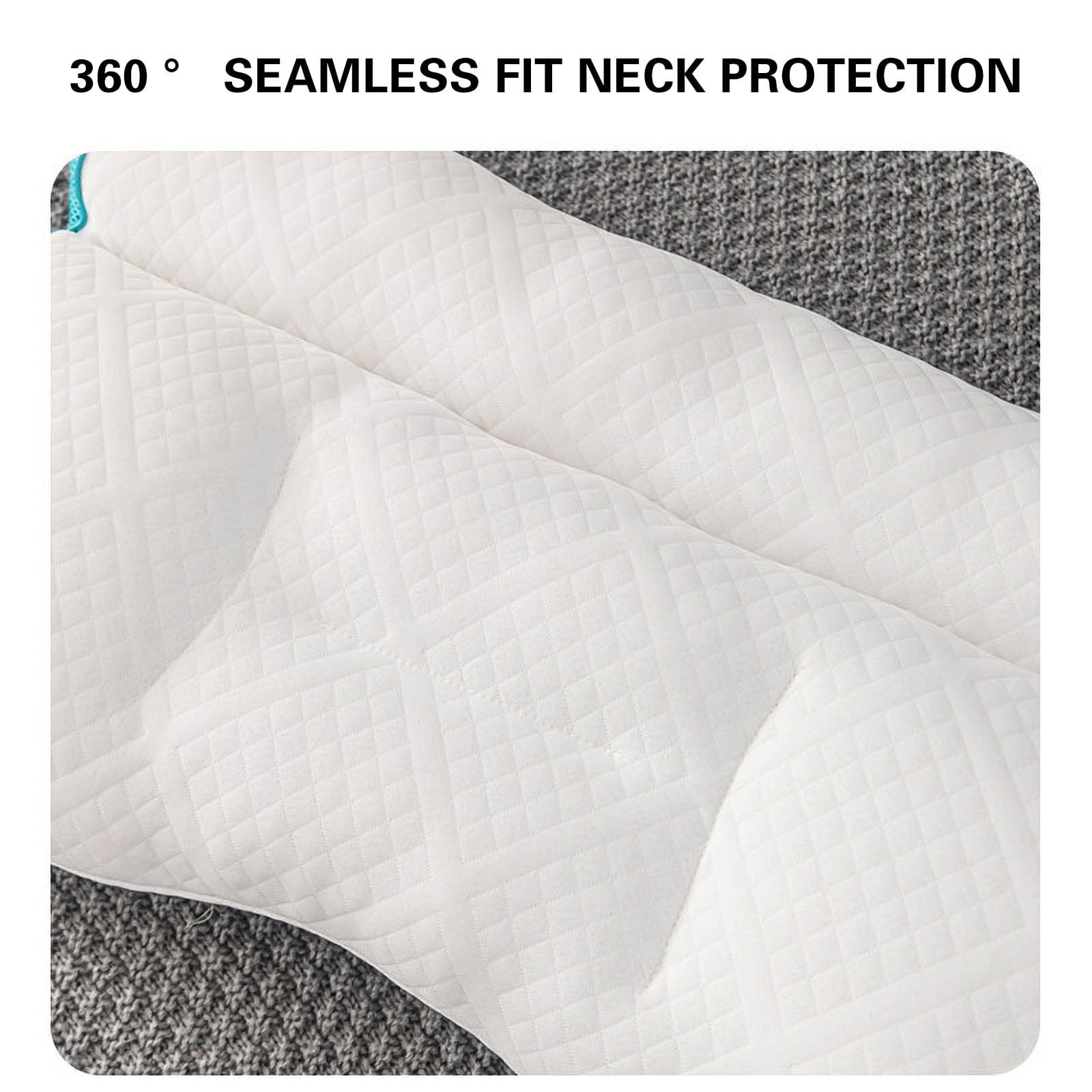 Yaoyar Traction Neck Pillow for Cervical Support - New and Improved Bed Pillow for Side Sleeping and Back Sleeping, Neck and Shoulder Relaxer Contour Orthopedic Bed Pillow