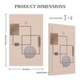 thumbnail image 3 of DouZhe 1-Gang Blank Wallplate, Boho Circles Abstract Graphic Decorative Wall Plates, 3 of 7