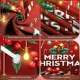 thumbnail image 4 of Red Theme Christmas Banner Festive Merry Christmas Banner Snowflake Design Gift Pattern Holiday Banner for Christmas Party Holiday Celebration Indoor Decoration, 4 of 9