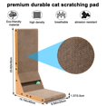 thumbnail image 4 of Nisrada Cat Scratcher, L Shape Cat Scratching Board, 23.6 Inch with Ball Toy for Indoor Cats Wall Mounted, 4 of 10
