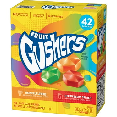 Product of Fruit Gushers Variety Pack, Assorted Flavor 0.8 oz. 42 Ct.