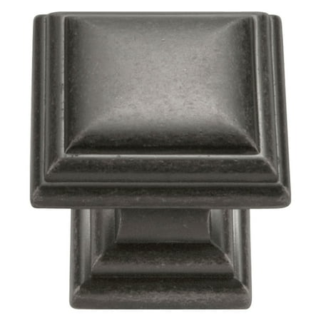 - Square Knob in Black Nickel Vibed Finish