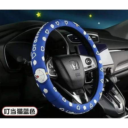 Hello Kittys Car Steering Wheel Cover Anime Kt Universal Non-Slip Handlebar Cover Silicone Protective Sleeve Car Accessories