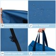 thumbnail image 4 of Yexmas 3 Pack Large Christmas Tree Storage Bag,Fits up to 7.5 ft Artificial Trees,Christmas Wreath Garland Storage Bag,Christmas Ornament Storage Box,Reinforced Handles & zipper,Blue, 4 of 7