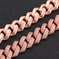 thumbnail image 3 of AIXZETHY Cuban Link Chain Mens Iced Out Miami Cuban Necklace Gold/Silver/Rose Gold Bling Diamond Hip Hop Jewelry for Women, 3 of 5