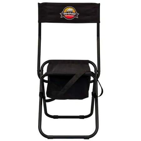 Rhino RC-371 Black Collapsible Camping Stool w/Backrest