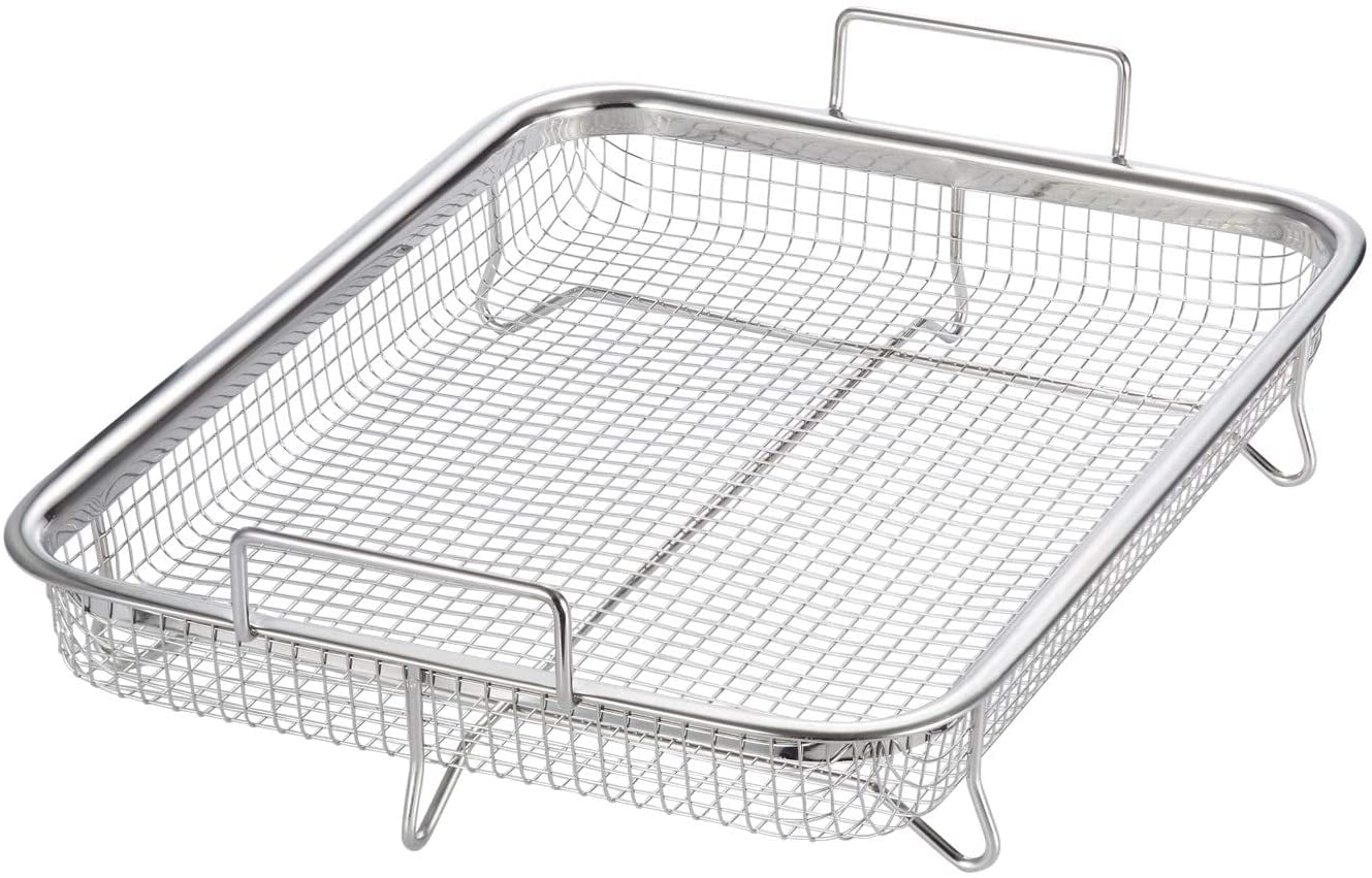 Oven Stainless Steel Grill Basket Grill Rack Grill Tray Cooking Basket 