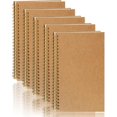 thumbnail image 1 of 5 Pack A5 Blank Spiral Notebook 100 Pages/ 50 Sheets, 1 of 5