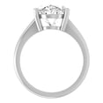 thumbnail image 3 of ARAIYA FINE JEWELRY 1 1/2 CT.T.W Oval-Shaped Lab Grown Diamond Solitaire Engagement Ring | 14K White Gold Fancy Cut Prong-Set Solitaire Ring Size 5 | D-F Color and VS Clarity, 3 of 7