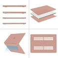 thumbnail image 5 of Compatible with MacBook Air 13 inch Case 2025 2024 2023 2022 Release M4 A3240 M3 A3113 M2 A2681, Protective Plastic Hard Shell Cover Compatible with MacBook Air 13.6 inch Case, Salmon Pink, 5 of 13