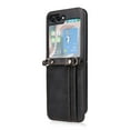 thumbnail image 5 of for Samsung Galaxy Z Flip 5 Wallet Case with Card Holder, Luxury PU Leather Protective Cover Removable Adjustable Shoulder Neck Strap Case for Samsung Galaxy Z Flip 5 Crossbody, Black, 5 of 8