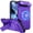 Purple, variant on Dteck 2 In 1 for iPhone Air Case, Compatible with MagSafe, Invisible Kickstand HD Screen Protector, Heavy Duty Shockproof Magnetic Phone Cover with Camera Protection,Black