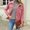 Pink, variant on Tejiojio Clearance Jackets Fashion Women's Leisure Time Long Sleeves Pure Color Jacket Coat