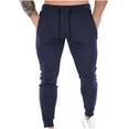 thumbnail image 4 of Plus Size Casual Pants for Mens Elastic Waist Fashion Solid Color Pockets Zipper Pull Rope Casual Comfort Pants 50% off, 4 of 4