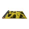 thumbnail image 2 of Ahgly Company Indoor Round Abstract Yellow Modern Area Rugs, 6' Round, 2 of 4