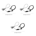 thumbnail image 2 of Inteprter 1 Pin 2.5mm Wired Ergonomic Part Headphone Clip Lapel Replacing Button with Operation Earpiece Earphone Microphone Type1, 2 of 4