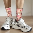 thumbnail image 6 of Lsque cow bull with flower and heart Printed Men's Crew Socks, Soft Durable Breathable Moisture-Wicking with Odor Control Cotton socks, 6 of 6