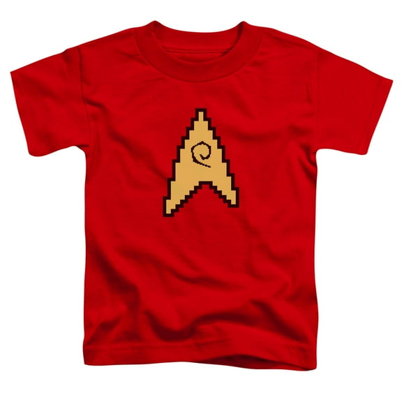 Star Trek 8 Bit Engineering Toddler T-Shirt Red
