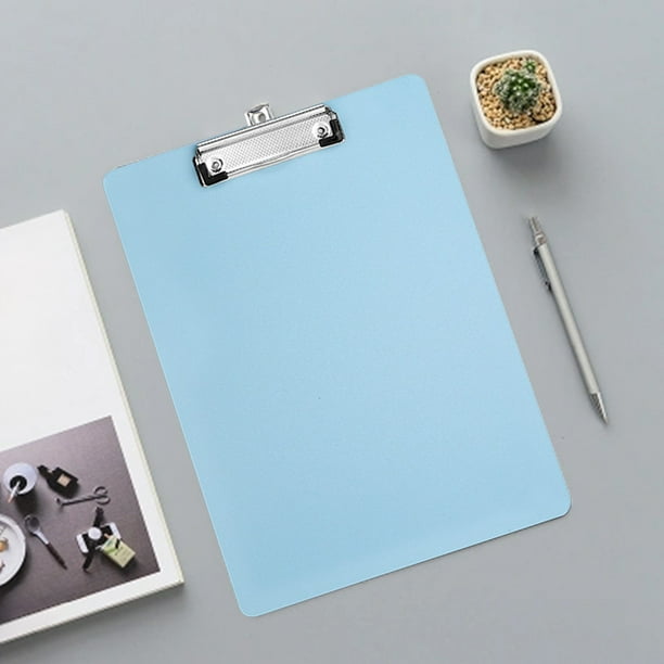 Carpeta A4 con gancho, material de oficina, tablero de escritura grueso, carpeta con clip de color para estudiantes, para el hogar y la escuela.