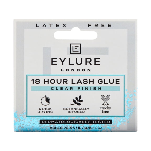 Eylure 18 Hour Clear Eyelash Glue, 0.15 fl oz