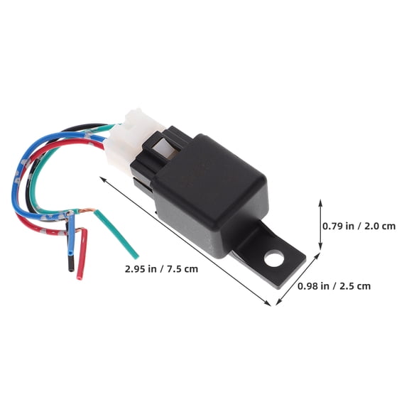 AURARMLET 2Pcs Fuel Pump Relay Easy Installation Black ABS For Professional Mechanics Automotive Accessories