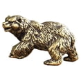 thumbnail image 1 of Potente estatua de animal Adorno de oso Simulación creativa Estatua de oso hecha a mano Vintage para salpicadero de coche Muebles de escritorio de, 1 of 9