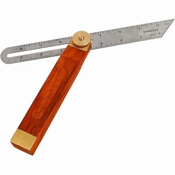 Sliding T-Bevel Angle Gauge, 318mm Double-Sided Carpenter Square, 26mm T-Bevel, Compatible with Woodworking Tools