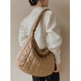 thumbnail image 2 of Kukuzhu Quilted Tote Bags for Women Lightweight Quilted Puffer Shoulder Bags Cotton Padded Hobo Purse Lattice 2023, 2 of 6