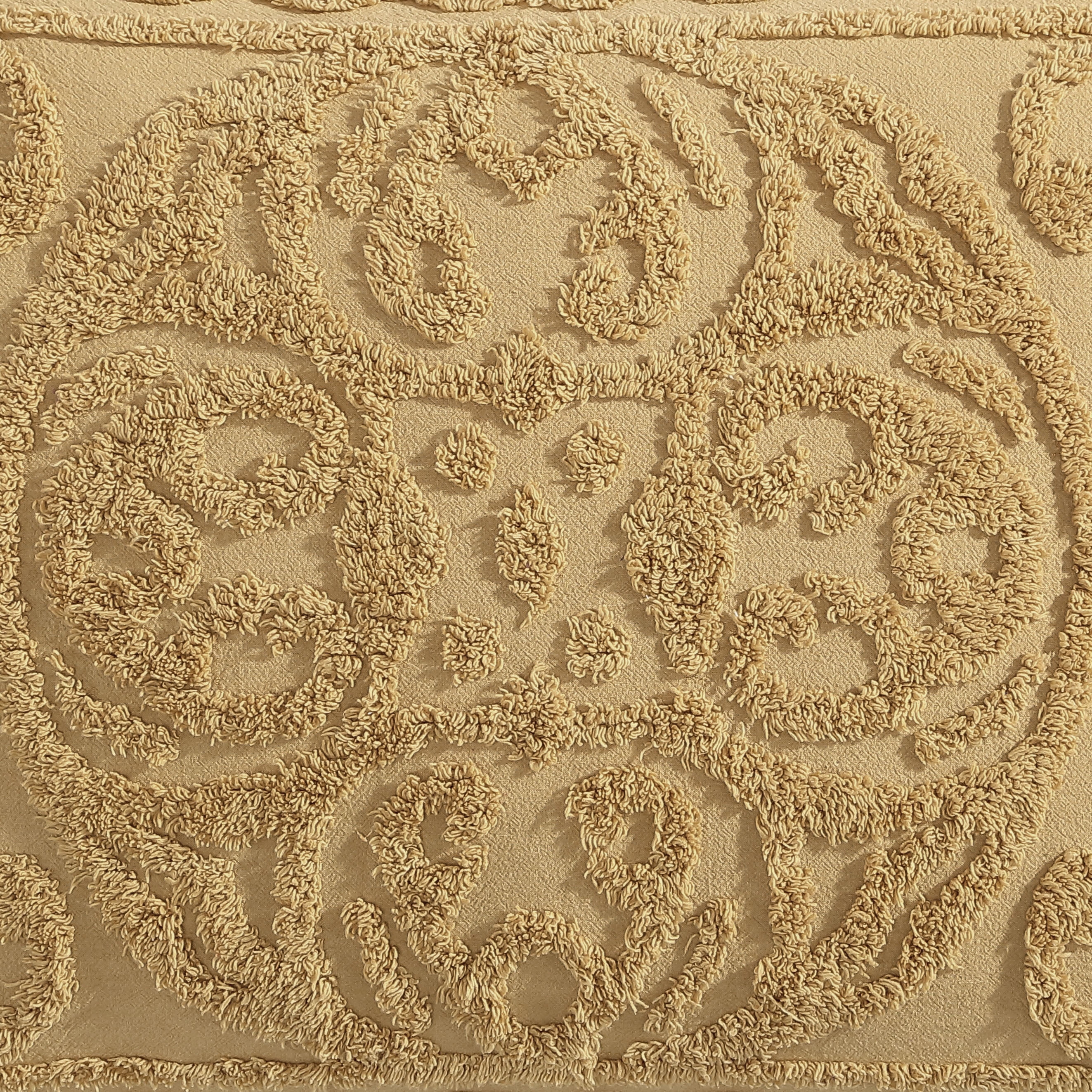 Beatrice Home Fashions Medallion Chenille King Sham Gold