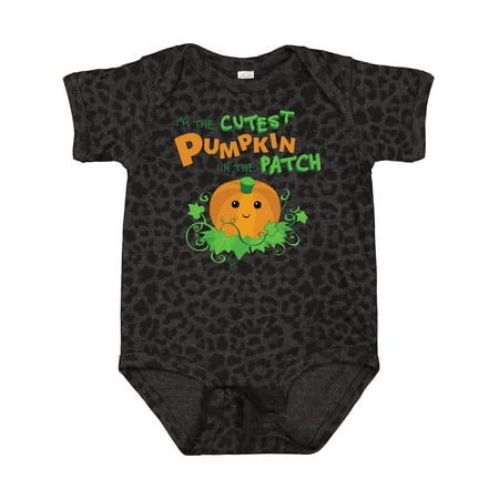 

Inktastic I m the Cutest Pumpkin in the Patch Gift Baby Boy or Baby Girl Bodysuit