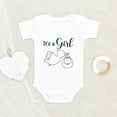 thumbnail image 2 of Newbabywishes - It's A Girl Stork Baby Clothes for Girls - Gender Reveal Baby Clothing, 2 of 4