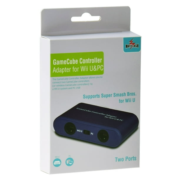 Gamecube Controller Adapter For Wii U Pc 2 Ports Walmart Com