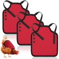thumbnail image 1 of 3 Pieces Standard Chicken Saddle Hen Apron Feather Fixer Adjustable Straps Chicken Jacket Straps Poultry Protector Apron Supplies Hen Protector for Small, Medium and Large Hens, Protect Back, 1 of 7