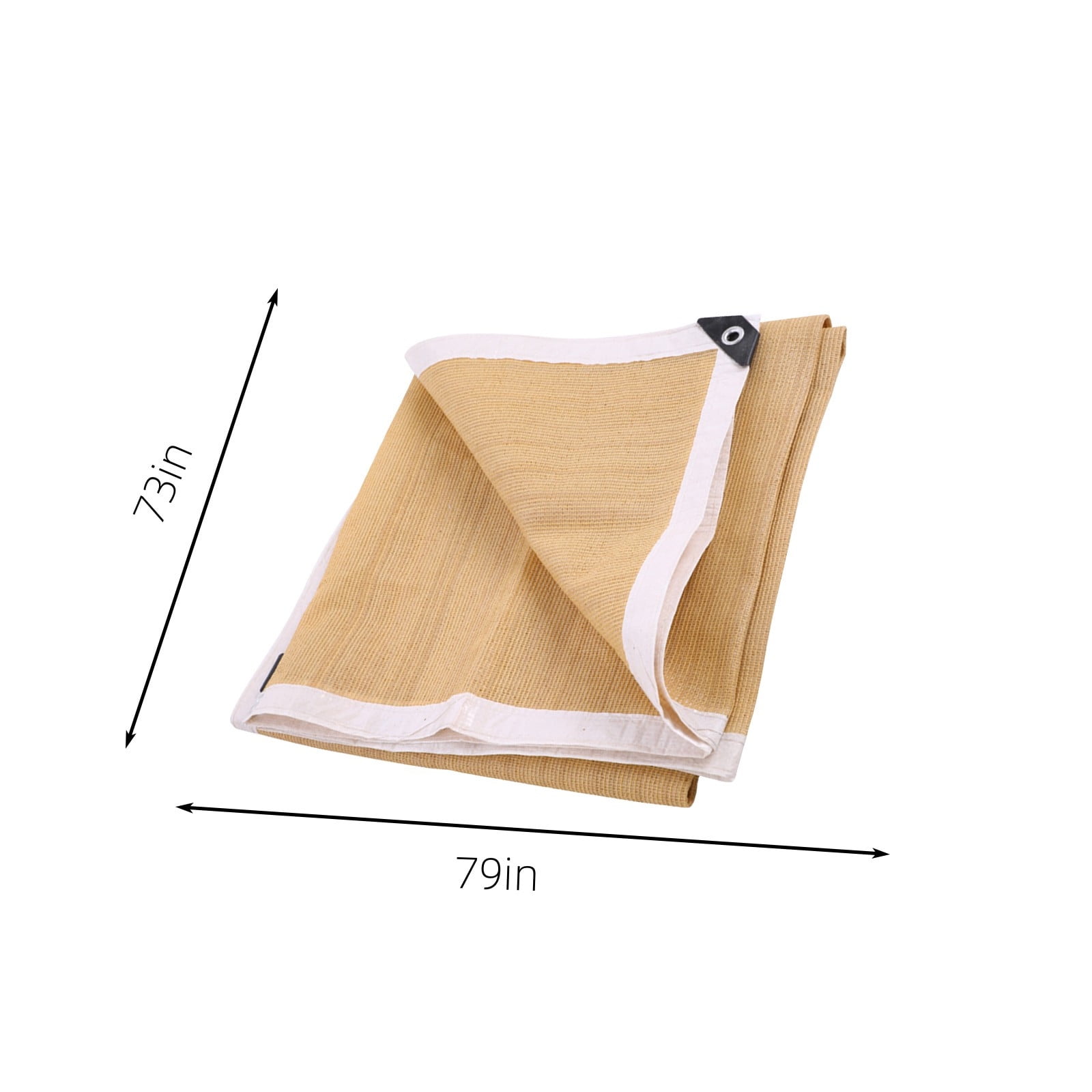 COM1950s Garden 60% Shade Cloth, Resistant Sun Shade Net 7x7FT Mesh Tarp with HDPE Material and Reinforced Grommets Shade Trap for Greenhouse, Plant, Pergola, and Backyard Patio Sunshade