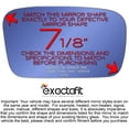 thumbnail image 2 of exactafit 8125BR Passenger Side Mirror Glass Replacement Fits 2004-2006 Acura TL Right Hand 3m Adhesives, 2 of 7